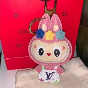 Lv labubu rare upcycled purse/bag charm Keychain